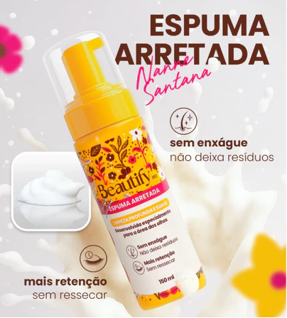 Espuma de Limpeza para Extensão de Cílios Beautify Pro 150ml
